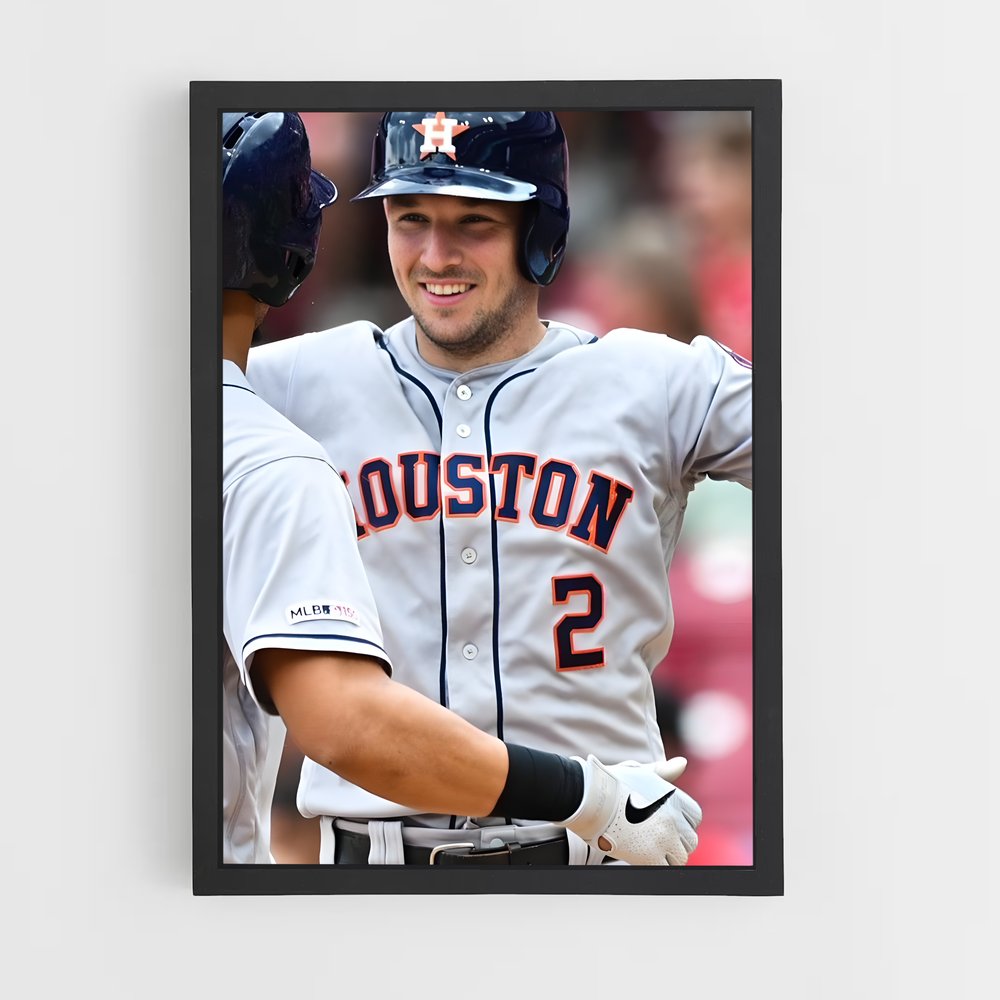 Poster Astros Étoilés – affiche Baseball (vue 2)